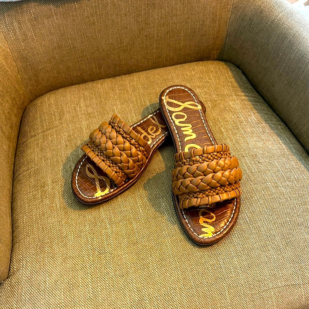 Sam Edelman Brown Woven Sandals